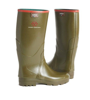 Massey Ferguson Rubber Boots by AIGLE, Durable & Comfortable, Size 39-48 - Model X993442506039