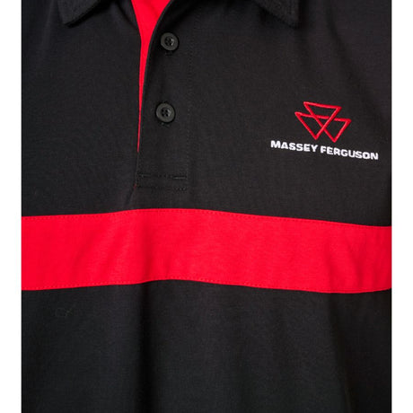 Red Line Polo-Shirt with Embroidered MF Logo | X993482502