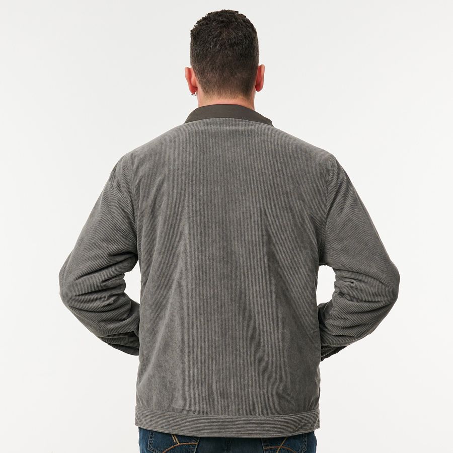 Massey Ferguson - Corduroy Black Jacket with Warm Lining & Cotton Canvas | X993602501