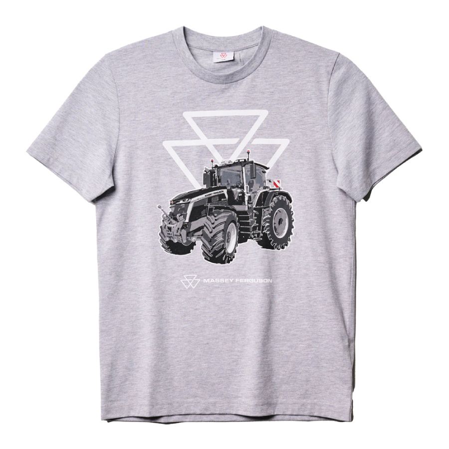 MF 9S Grey Cotton T-Shirt X993602602 | Official Massey Ferguson