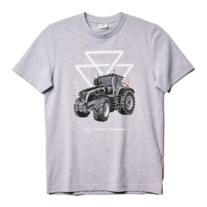 MF 9S Grey Cotton T-Shirt X993602602 | Official Massey Ferguson