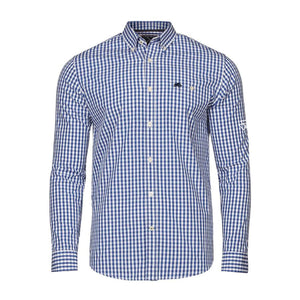 MF Classic Long Sleeve Gingham Shirt - Navy - X993622401