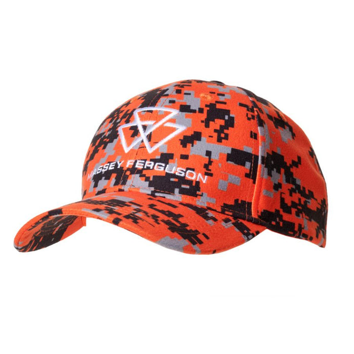 Massey Ferguson Orange Pixel Hunting Cap with Logo | X993642502000