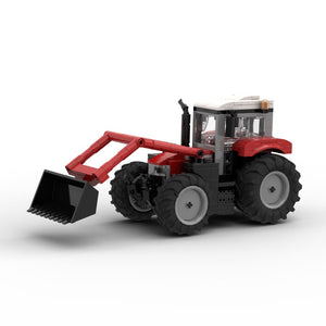 MF 5S Tractor 1:32 Scale Brick Model with Front Loader | X993662507000