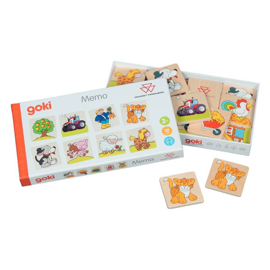 Massey Ferguson MF Farm Memo Game – 32 Wooden Pieces | X993702601000