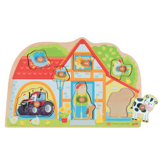Massey Ferguson My Farmhouse Wooden Lift-Out Puzzle | X993702602000 - Product Image 1