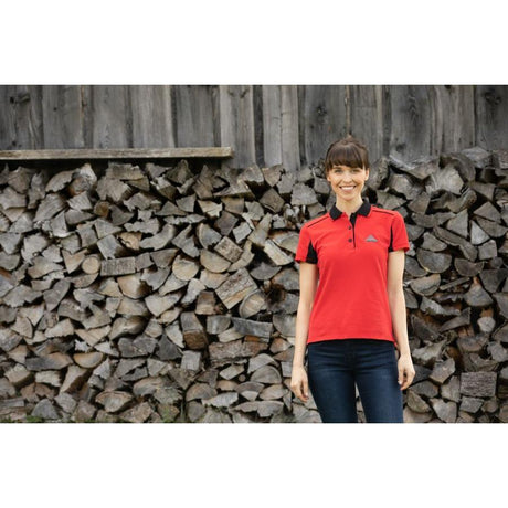 Massey Ferguson - LADIES RED POLO SHIRT | NEW LOGO - X993322203 - Farming Parts