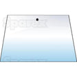 A clear glass pane with a single black dot in the center near the top edge. The word "Sparex" is faintly visible in the background, subtly providing manufacture information for the product Windscreen - S.100759.
