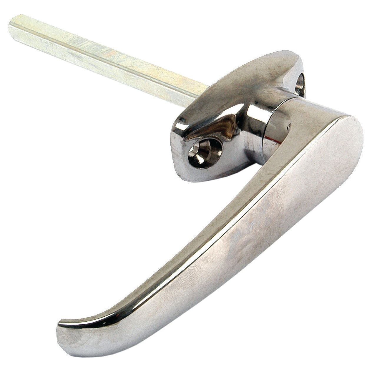 A Sparex Outer Door Handle RH & LH, Part No. S.101028, designed with a rectangular spindle and two mounting holes to fit Case IH models perfectly.