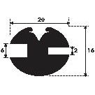 Glazing Rubber - H Type
 - S.101036 - Farming Parts