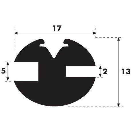 Glazing Rubber - H Type
 - S.101039 - Farming Parts