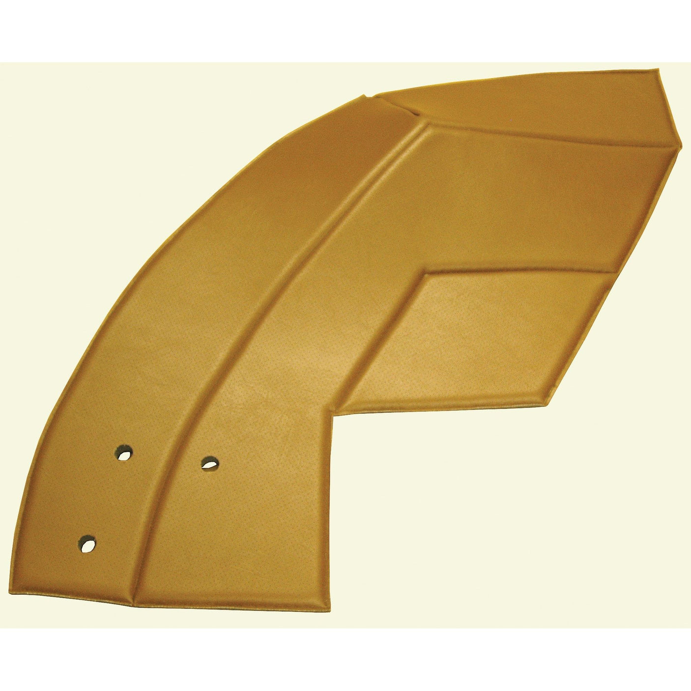 Introducing the Sparex Side Trim Panel RH, a molded light brown plastic automotive part with three holes on one side, designed specifically for Massey Ferguson models. (Sparex Part No.S.101528)