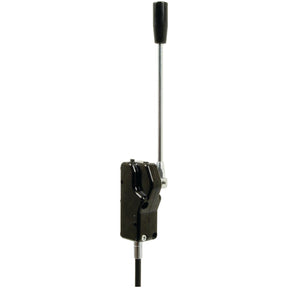A Sparex Remote Control Assembly with a 3M cable, featuring a black handle and base, mounted on a metallic rod (Sparex Part No.S.101644).
