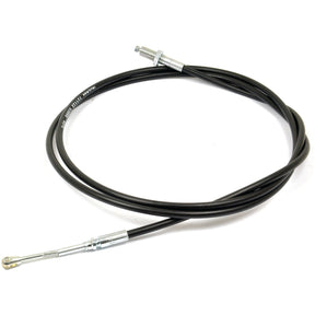 A black throttle cable with metal connectors on both ends, coiled in a loop, reminiscent of the Sparex Remote Control Cable 2.5M (Sparex Part No. S.101670).
