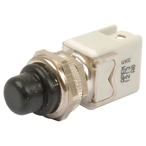 Close-up image of a small black and silver Sparex Remote Control Joystick Switch with a white plastic housing, Sparex Part No. S.101722.