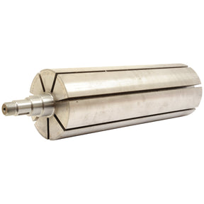 A metallic cylindrical component, the Sparex Rotor (to fit 4010220083 | Sparex Part No. S.101841), features multiple equidistant grooves running along its length and a threaded protrusion at one end.