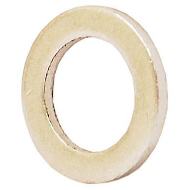 A beige circular Washer - Ø10 x 16mm (Bag of 5) with a hollow center, suitable for use in Battioni Pagani Pomp vacuum pumps, available from the brand Sparex under Part No. S.101847 and fits as 5050202002.