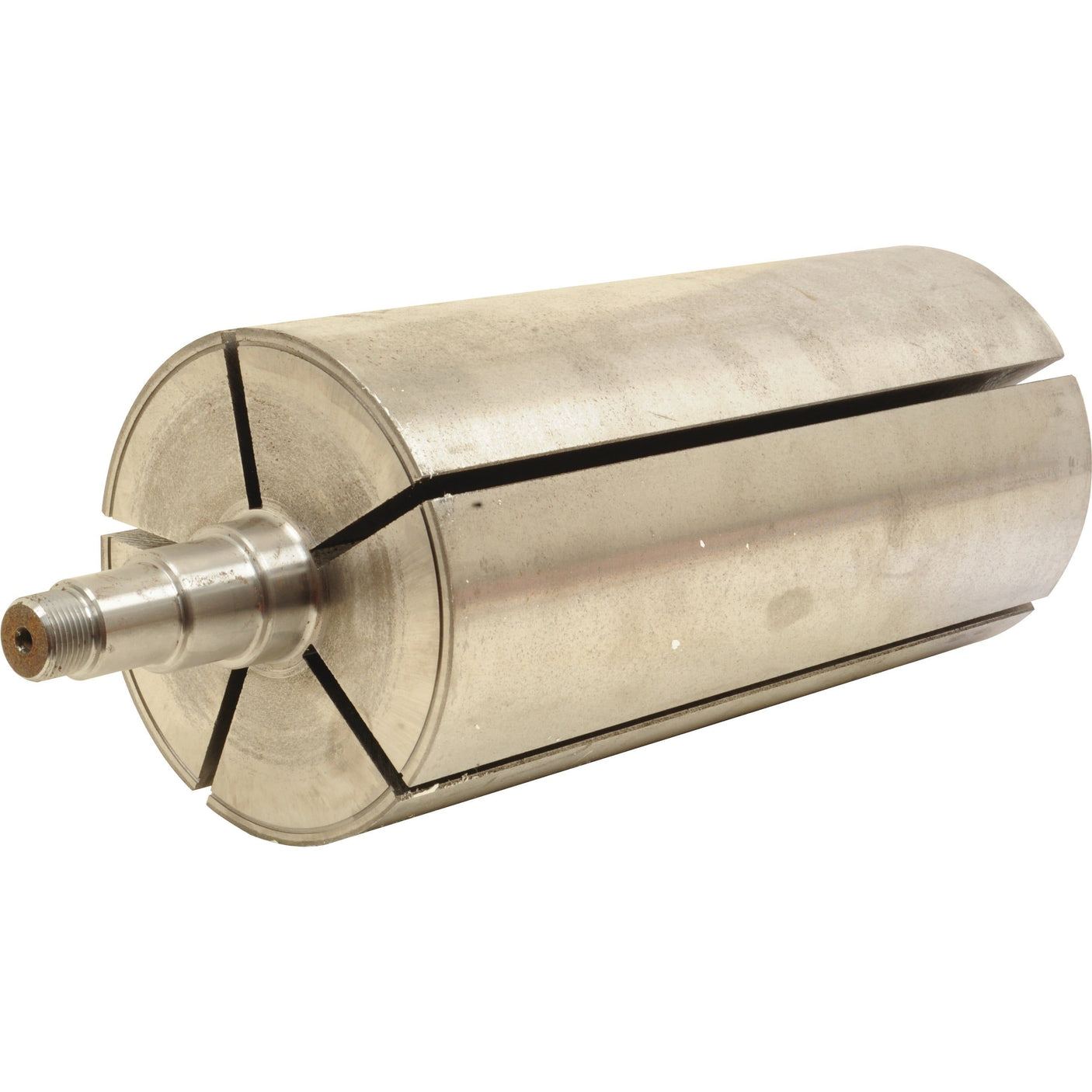 A metal cylindrical object with a grooved exterior and a threaded end, designed specifically as a rotor to fit as 4010220146 for the Battioni Mec13500 M type vacuum pump, available under Sparex Part No.S.101907 by the brand Sparex.