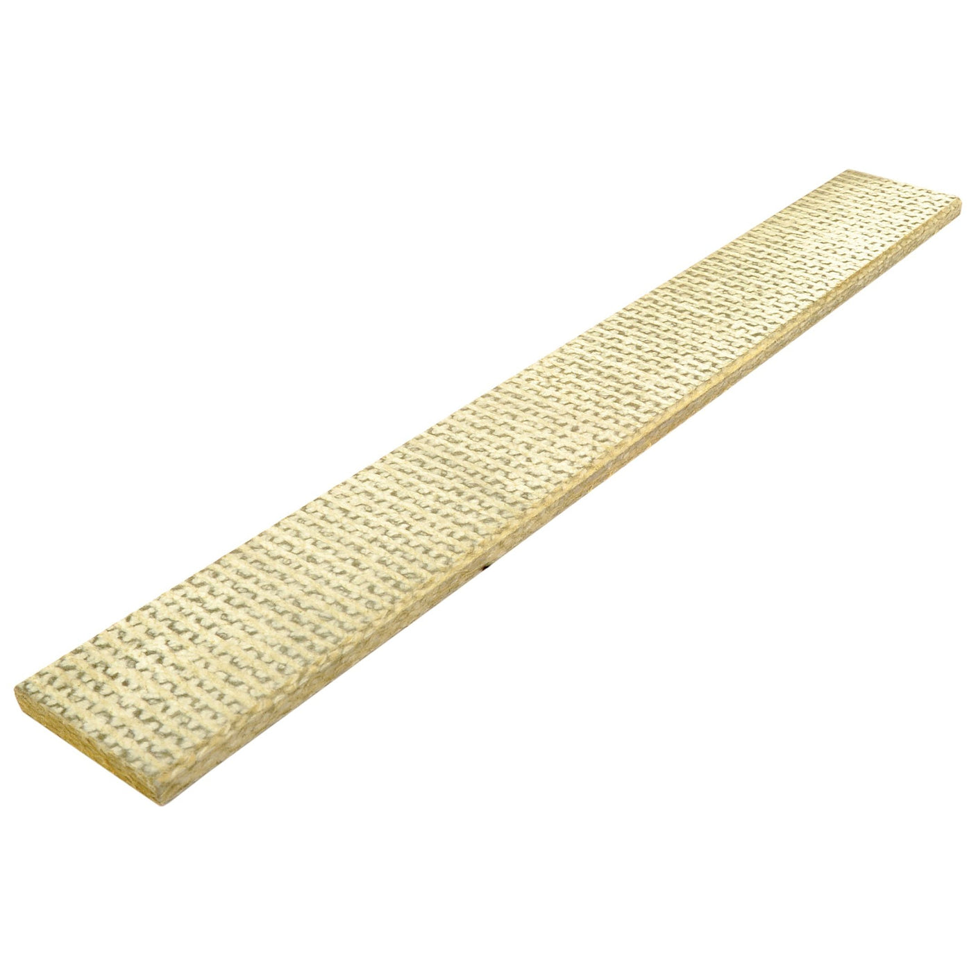 A long, narrow, textured beige board with evenly spaced small ridges, viewed from a slight angle, reminiscent of the precise engineering found in Sparex's Long Life Rotary Vane for Vacuum Pump (300mm x 41mm x 6.5mm), designed to fit as 4070113122 | Sparex Part No. S.102519.