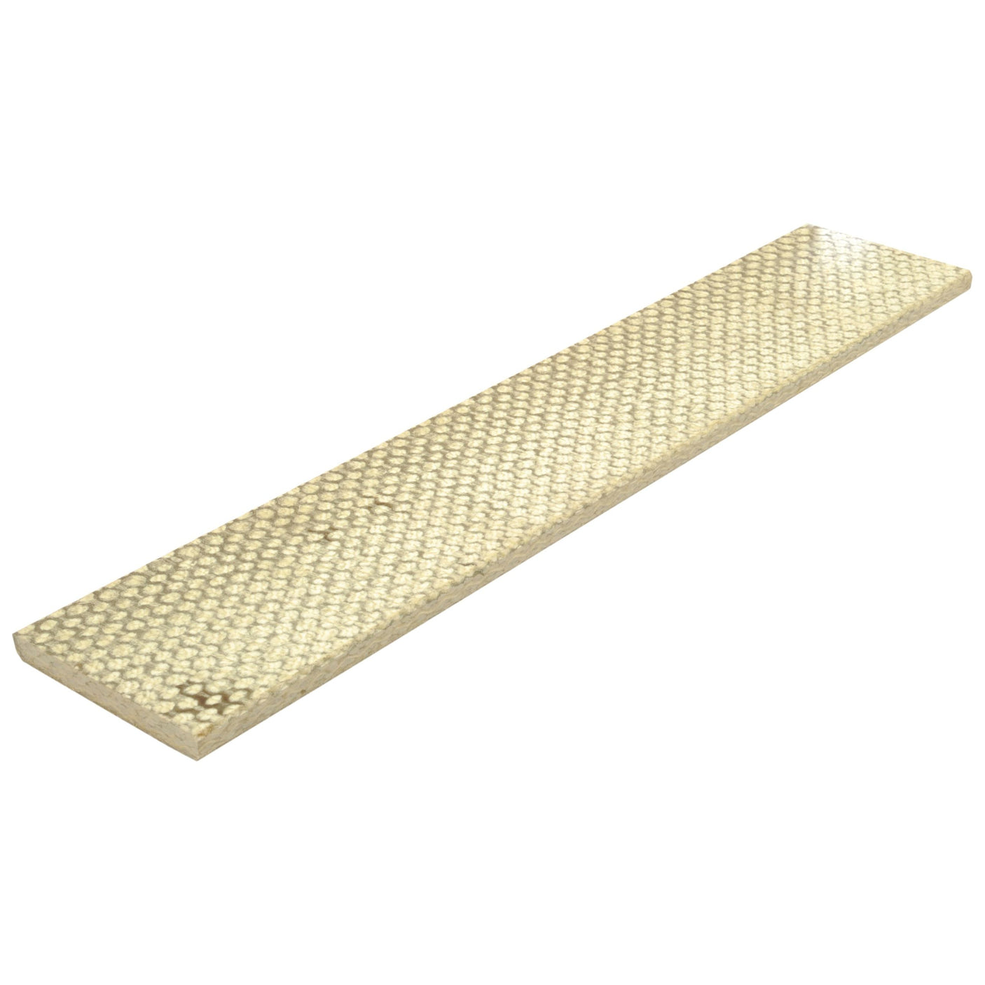 A rectangular Sparex rotary vane for vacuum pumps, measuring 300mm x 60mm x 6.5mm, with a predominantly yellow, fine honeycomb-patterned surface, offering long life and consistent performance (Sparex Part No.S.102526 | To fit as: 4070113192).