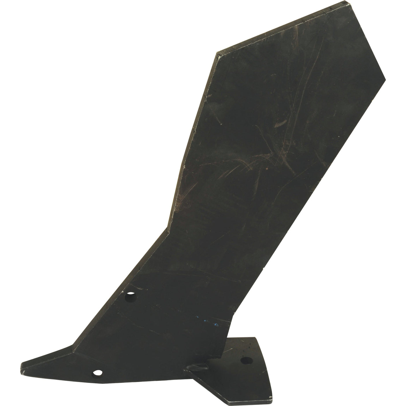 A black, angular metal piece with a pointed tip and two visible mounting holes near the base, resembling the precision of a Sparex Leg Converter (Flatliner to Solo Type), replacement for Simba, to fit as P11161 (Sparex Part No. S.102542).