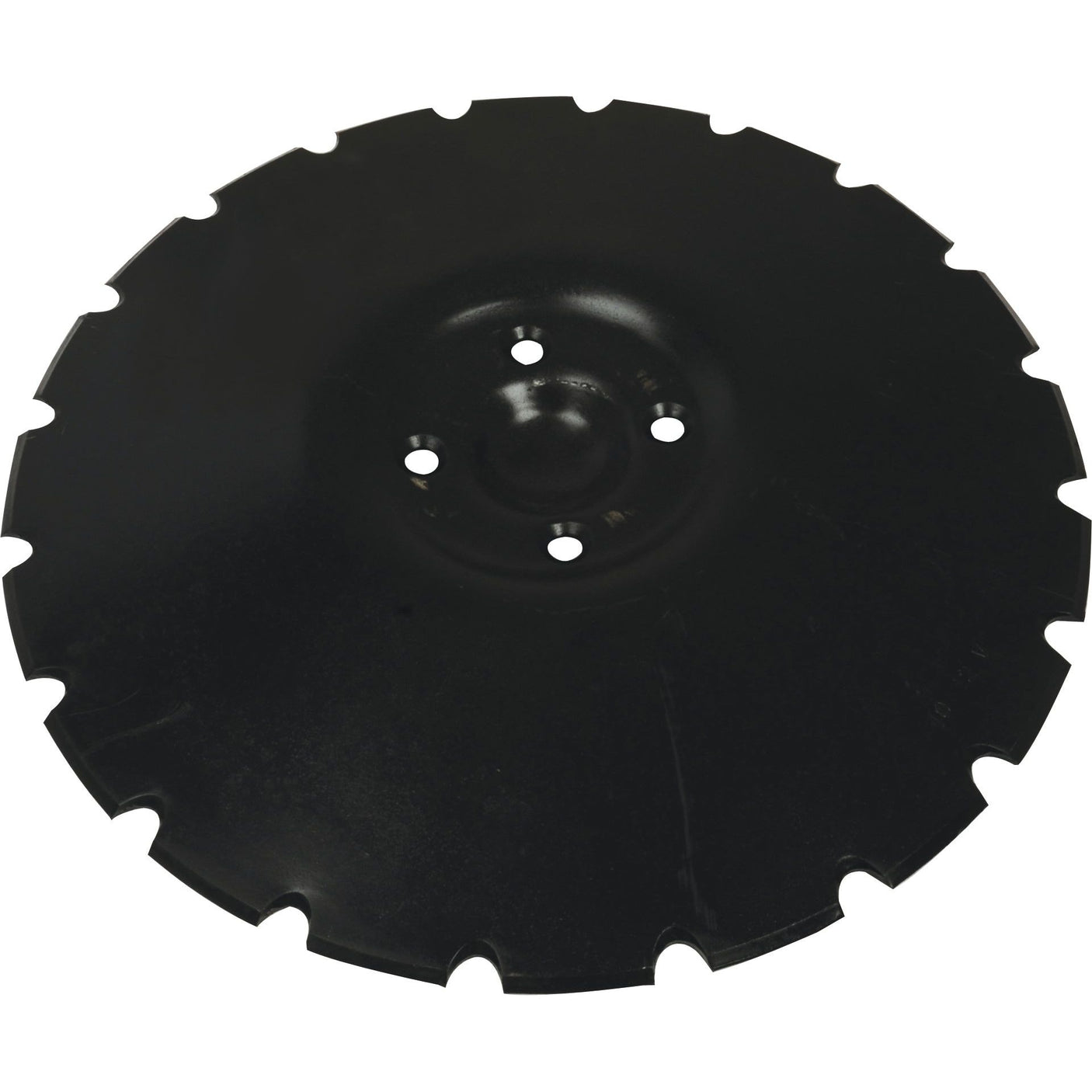 Sparex Cutaway Harrow disc 432x5mm featuring multiple 12.5mm cutaway holes near the center with a P.C.D. of 98mm, fitting as part number 459608 (Sparex Part No.S.102553).