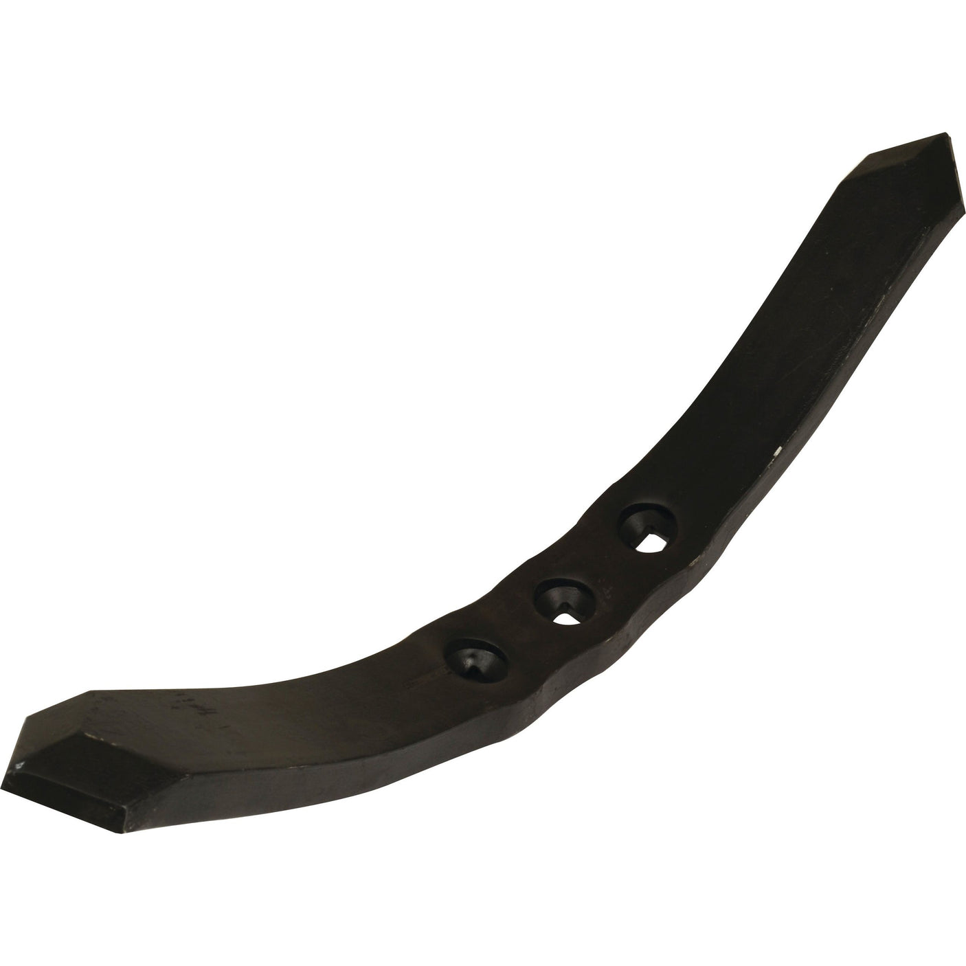 Image of a dark metallic bracket with three holes evenly spaced along its length and angled ends, compatible with the Sparex Reversible Point for Vaderstad TD300 (part number S.102554 / 4471521).