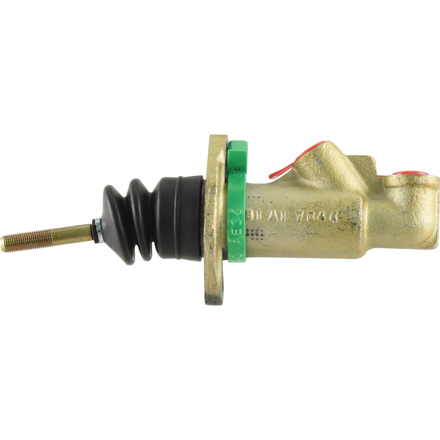 Sparex Brake Master Cylinder (Part No. S.102615), featuring a threaded rod and black rubber dust cover, is an ideal replacement part for Case IH / International Harvester tractors.