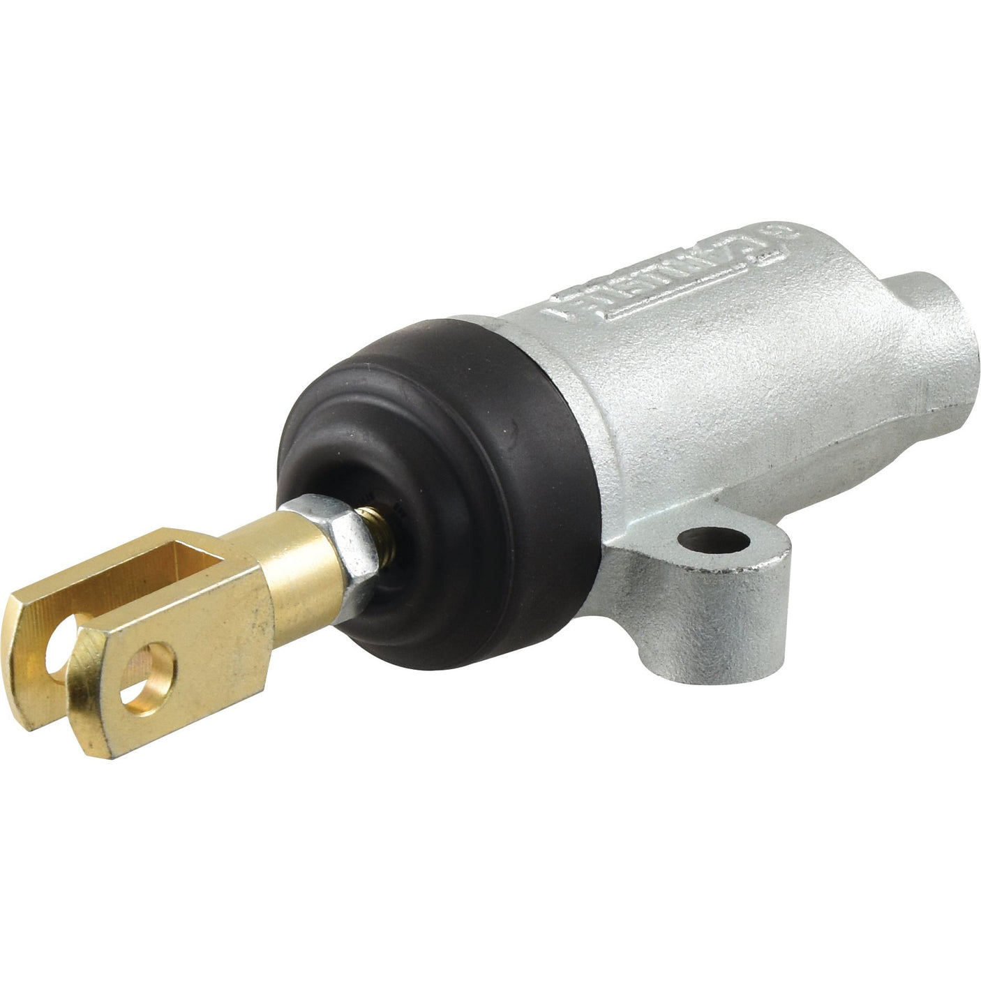 The Sparex Clutch Slave Cylinder, part number S.102630, features a metal construction with a metallic bracket and mounting holes used in hydraulic clutch systems and includes a seal/repair kit for maintenance.