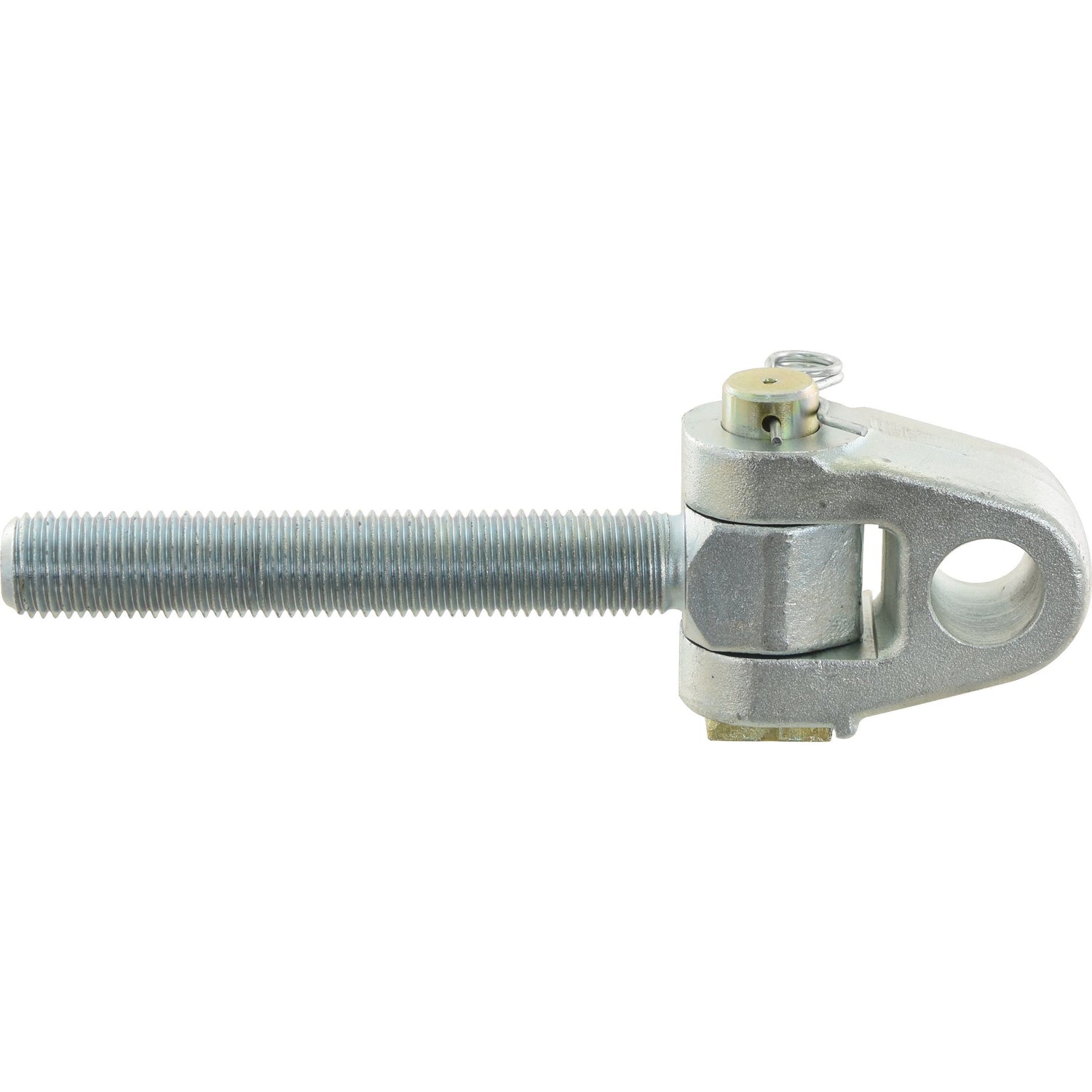 The Sparex Top Link Knuckle Thread - Cat.3 (Part No. S.10294) features a 1 1/4'' RH threaded rod with an attached clevis, secured by a pin and clip at the clevis end. The precise thread length ensures proper fit and enhances overall functionality.