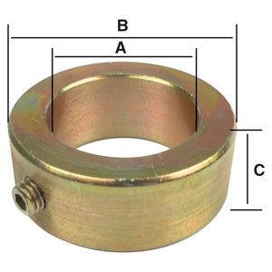 Imperial Shaft Locking Collar, ID: 1 1/2'', OD: 2 1/4'', Height: 1''.
 - S.102 - Farming Parts