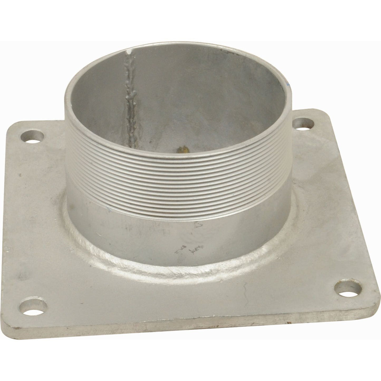 Square Flange with Thread 6''  BSPT (150mm) (Galvanised)
 - S.103087 - Farming Parts