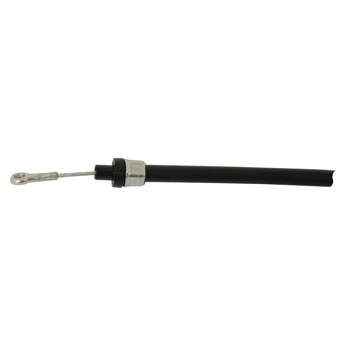 A Sparex Hydraulic Cable (Part No. S.103252) with a total length of 2190mm and an outer cable length of 2000mm, featuring a black cylindrical housing, metal connector with a threaded end at one side, and an exposed wire with an eyelet at the other end, compatible with Ford / New Holland 8430 and Fiat 115-90 models.