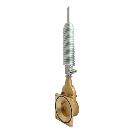 The Sparex Gate Valve with Oildynamic Ram and Spring—Flanged/Threaded 6'' (Product S.104927) is designed for regulating flow in a piping system, featuring both flanged and threaded connections and capable of handling a wide temperature range.