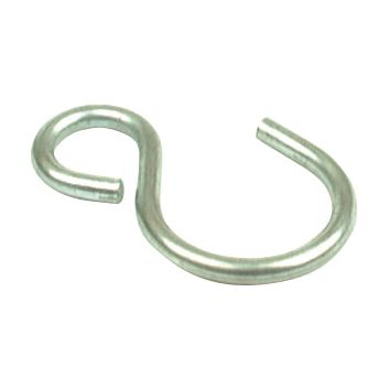 A heavy-duty S-hook with one open end and one closed end, showcased against a white background, is the Sparex S Hook for Chain, Part No. S.1050.