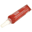 A red tube labeled "Flexible Gasket 5208 (Red) - 250ml - S.105338" by Sparex, featuring white text and a white nozzle, perfect for sealing machined metal flanges with a semi-flexible medium-strength gasketing compound.