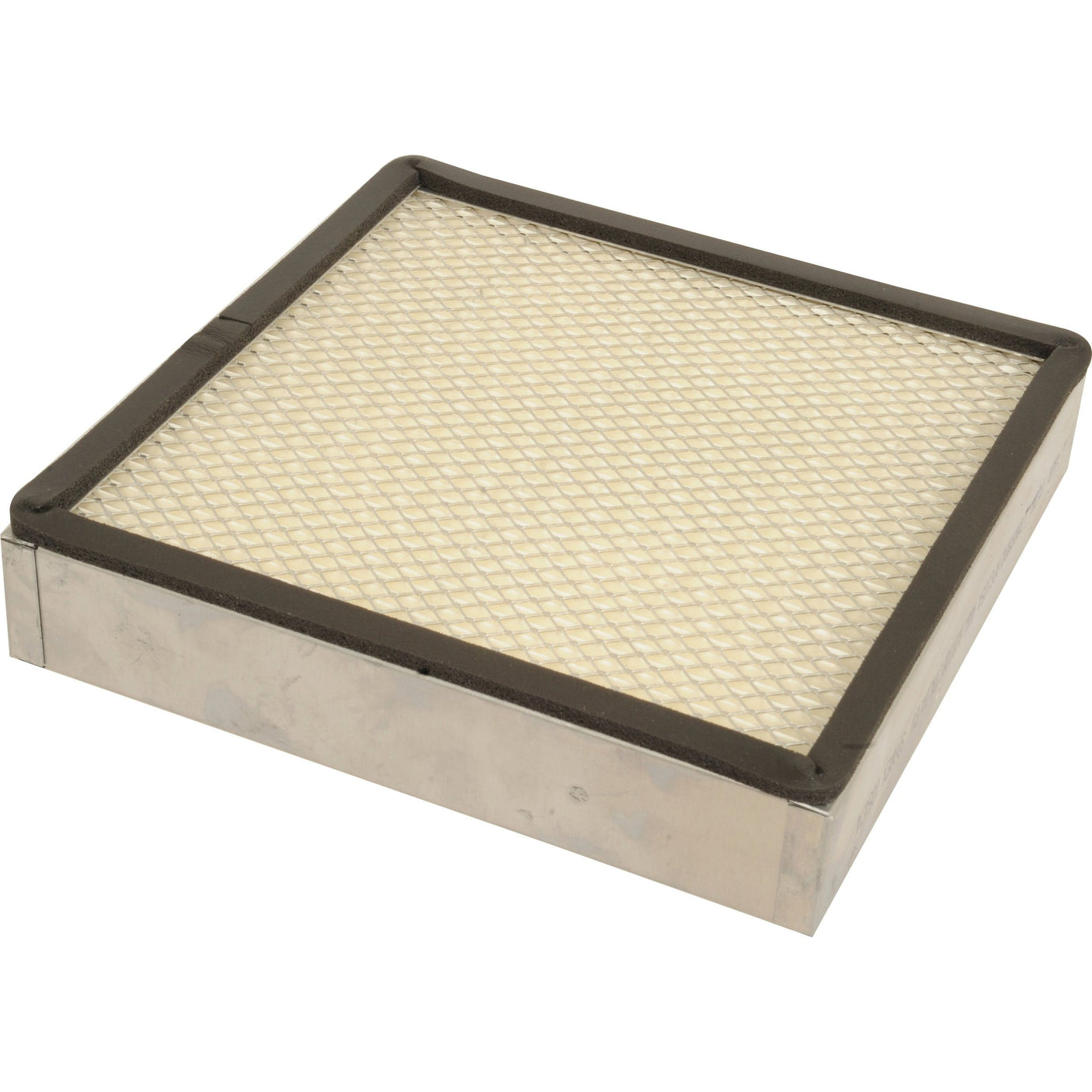 The Dust Filter | Sparex Part No.S.105474, branded by Sparex, features a rectangular metal frame with a mesh surface and carbon media for enhanced performance.