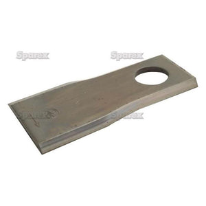 Mower Blade - Twisted blade, top edge sharp -  107 x 45x4mm - Hole⌀21mm  - LH -  Replacement for Bellon - S.105633 - Farming Parts