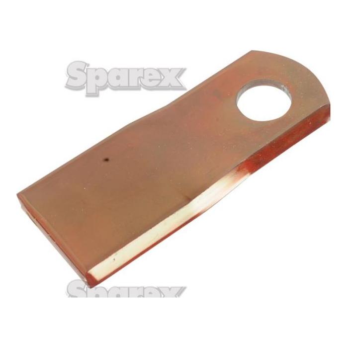 Farming Parts - Mower Blade - Twisted blade, top edge sharp & parallel -  129 x 48x4mm - Hole⌀21mm  - LH -  Replacement for Marangon, Agram
 - S.105681 - Farming Parts