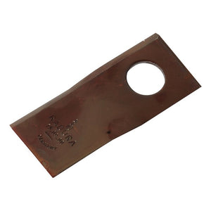 Mower Blade - Twisted blade, top edge sharp & parallel -  90 x 40x3mm - Hole⌀19mm  - RH -  Replacement for Welger
 - S.105708 - Farming Parts
