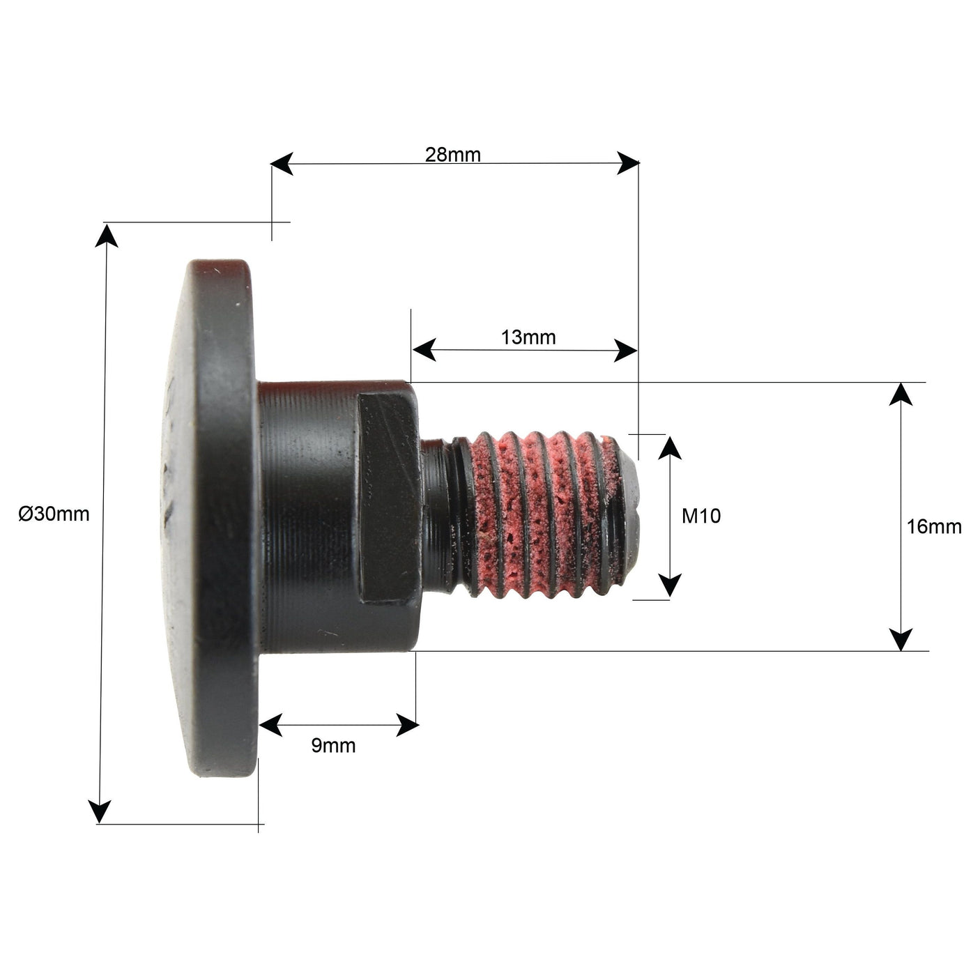 Mower Blade Retainer- M10x28mm -  Replacement for Kuhn
 - S.105991 - Farming Parts