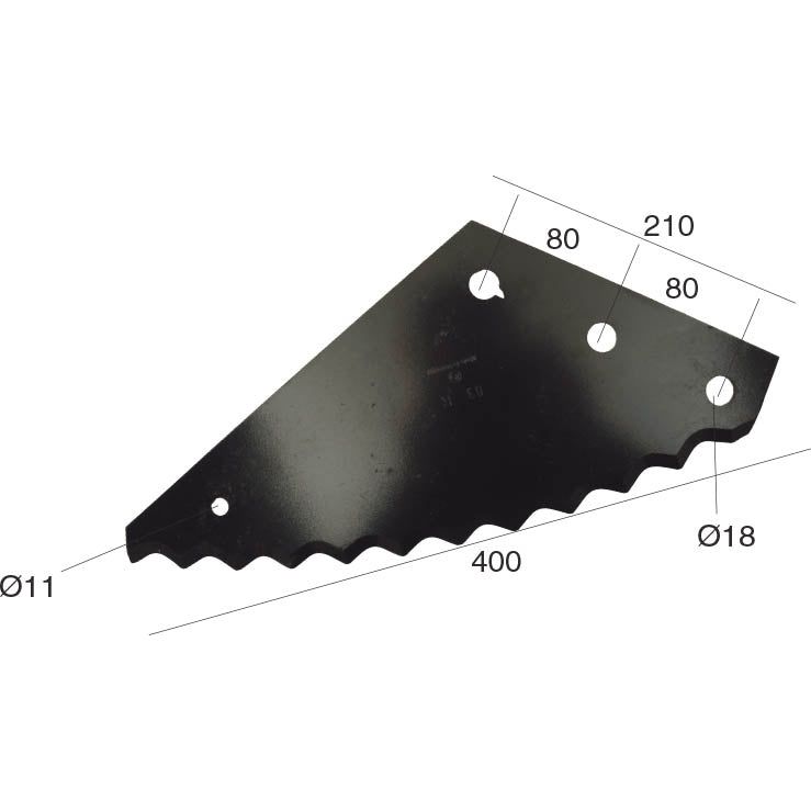 Feeder Wagon Blade 435mm x 200mm x 5mm
 - S.106488 - Farming Parts