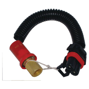 The product is a high-pressure switch coiled wire by Sparex, featuring a black coiled wire with a red connector on one end and a brass fitting on the other, labeled as the High Pressure Switch (Sparex Part No. S.106651) and comes attached to a plastic clip.