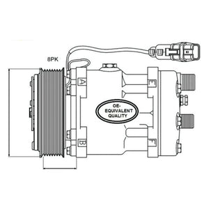 Compressor (SD7H15)
 - S.106713 - Farming Parts
