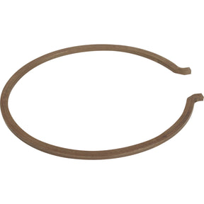 The Snap Ring (12 Spd) | Sparex Part No. S.107325, a circular metal snap ring with open ends commonly used in Massey Ferguson machinery, highlights the sturdy craftsmanship associated with Sparex products.