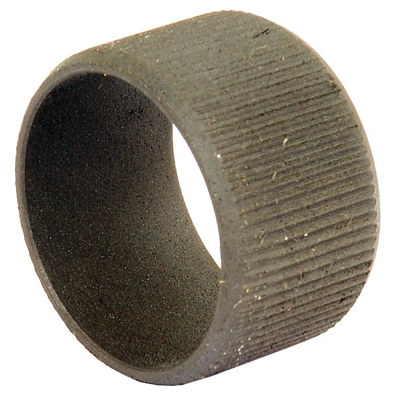 A close-up image of a textured, dark-colored cylindrical ring with a hollow center, identified as the Lift Arm Bush (Sparex Part No. S.107380) used in Massey Ferguson machinery by the brand Sparex.