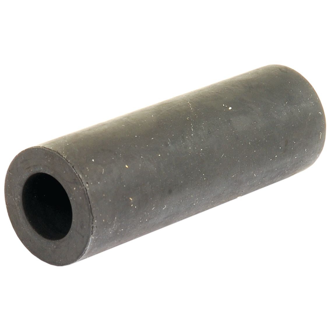 A black cylindrical Sparex Bypass Hose (Sparex Part No. S.107425) with inner diameter dimensions of 17mm at the smaller end and 22mm at the bigger end, secured firmly with a durable hose clip.