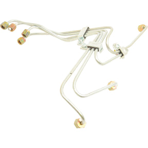 The Sparex Fuel Injector Pipe Set (Sparex Part No. S.107545) is a cluster of metal fuel injection lines with several bends and multiple connection points, designed for distributing fuel in automotive engines, featuring M14 x 1.5 fittings to ensure a secure connection.