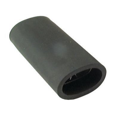 A Sparex Bullet Connector Double - S.10768 with a black cylindrical rubber sleeve and a double open end.