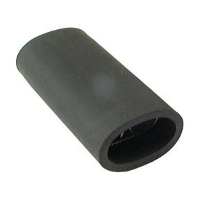 A Sparex Bullet Connector Double - S.10768 with a black cylindrical rubber sleeve and a double open end.